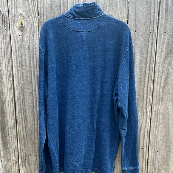 OOBE BRAND Men's Hatteras Blue Denim Shirt Size XL NWOT INDIGO DYE - Picture 9 of 12